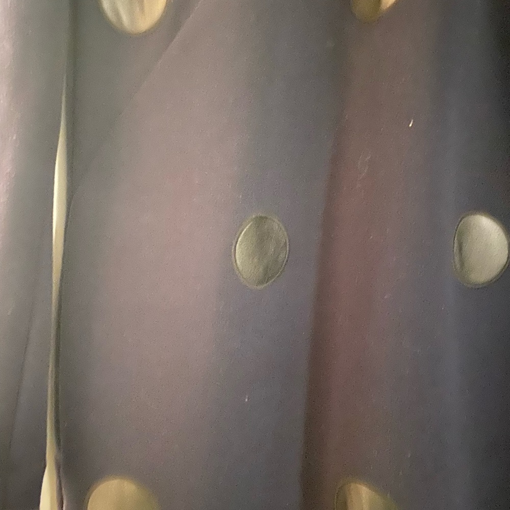 Navy blue polka dot Ann Taylor dress